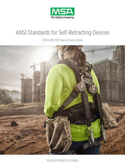 セキュリティ・セーフティ arisa ANSI Standards for Self-Retracting Devices | MSA Safety | United