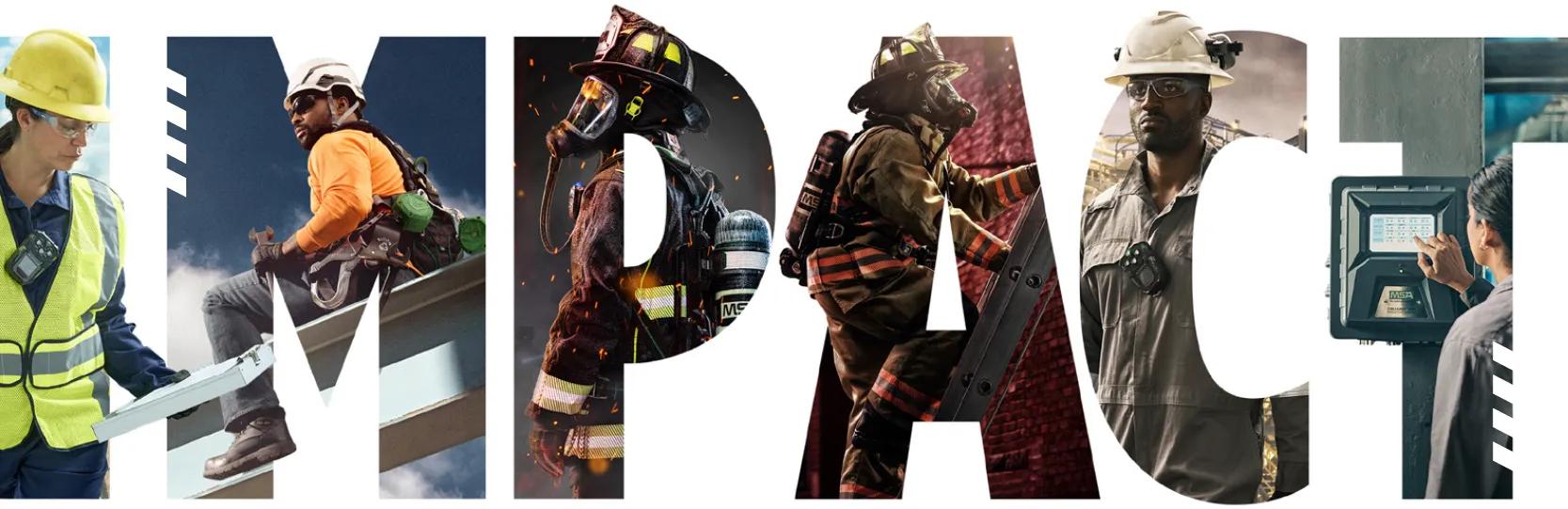 Stylized word art reading IMPACT