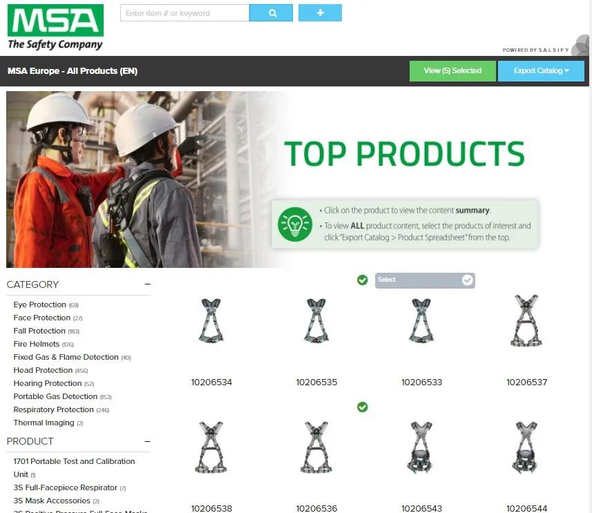 Digital Content Catalogs | MSA Safety | United Kingdom