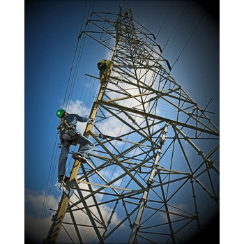 MSA Latchways Vertical Fall Arres System on Transmission Tower