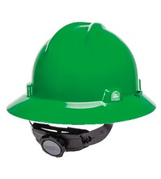MSA V-Gard Full Brim GREEN Hard Hat | MSA Safety | United States